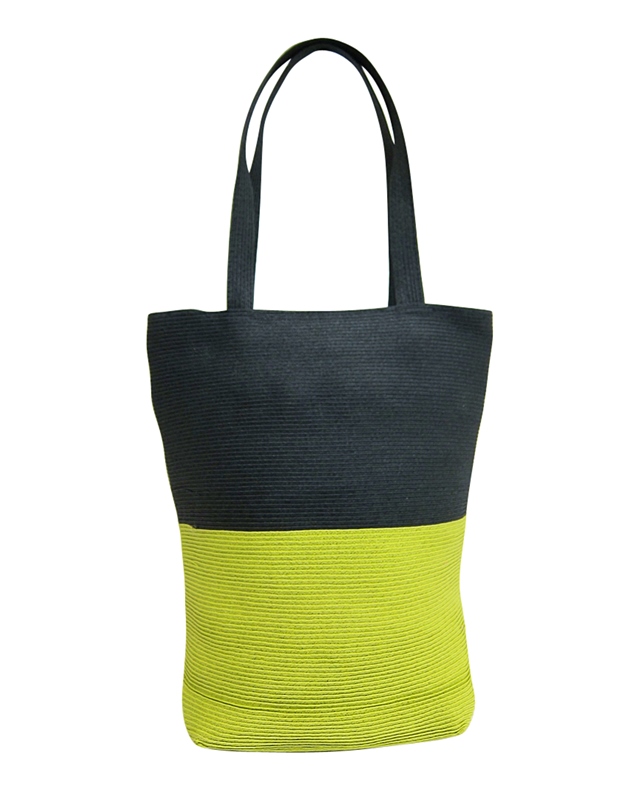 Contrasting Neon and Black Beach Summer Tote Bag Wholesale Beach Bag Supplier