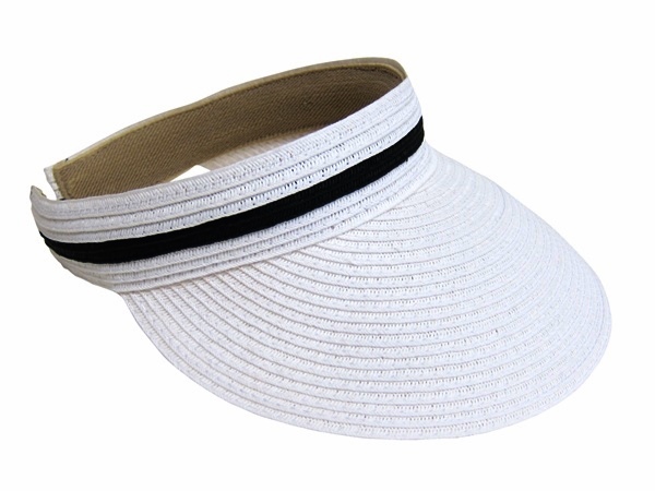 Dynamic Asia Clip-On Band Paper Braid Fashion Sun Visor Hat Wholesale Hat Supplier