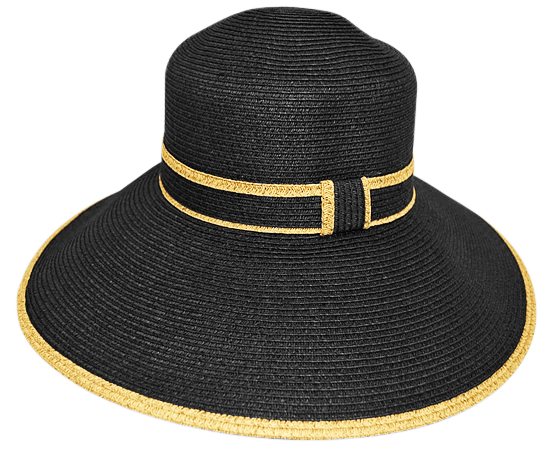 Dynamic Asia Wholesale Summer Sun Hats Summer 2014 Black Contrasting Lampshade Style