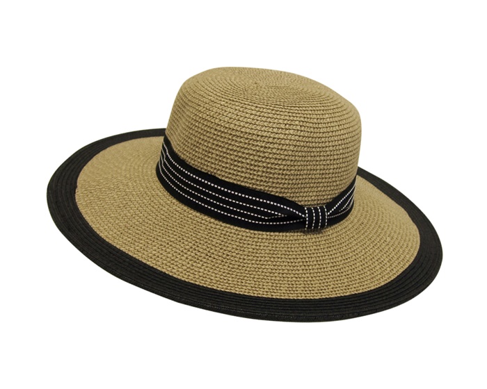 Medium Wide Brim hat with colored edge Wholesale Adjustable Hats-Dynamic Asia