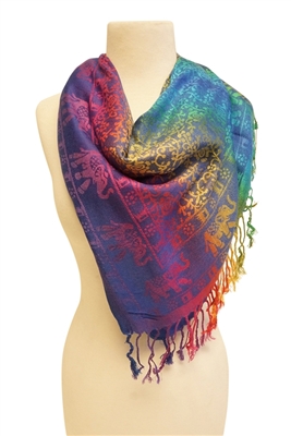 Pashmina Rainbow Summer Scarf Wholesale