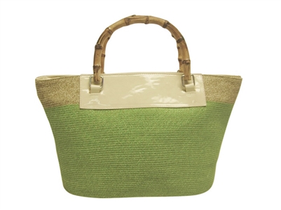 Straw Summer Totes Wholesale Bamboo