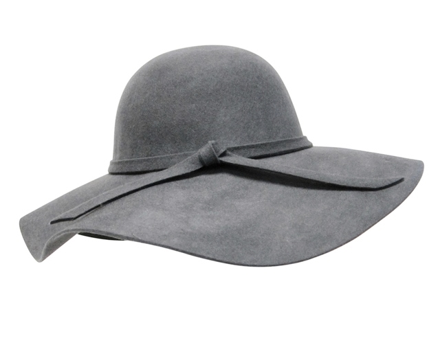 Summer Felt Hats Wholesale Wide Brim Floppy Hat-Dynamic Asia Light Grey Floppy Hat