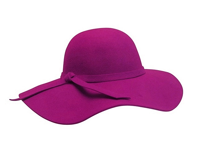 Summer Felt Hats Wholesale Wide Brim Floppy Hat-Dynamic Asia Stunning Magenta Hat