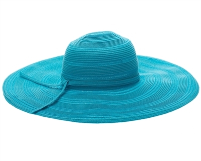 TURQUOISE straw wide brim hat distributors