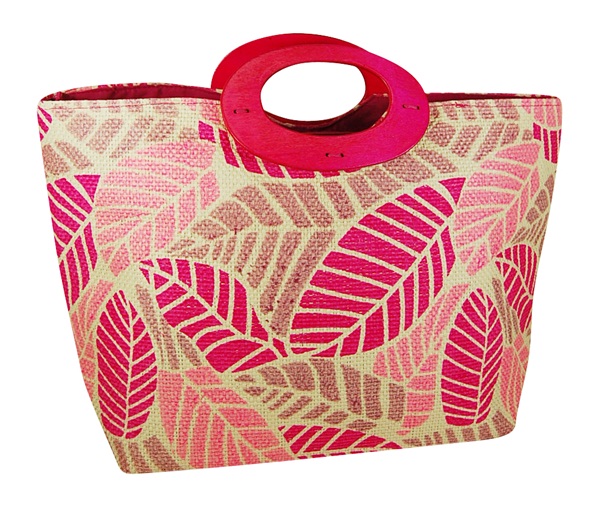 Tropical Bag with Leaf Print Resort Bag-Dynamic Asia