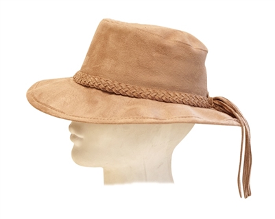 Western Inspired Faux Suede Hat Wholesale Vintage Accessories-Dynamic Asia