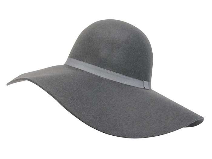 Wholesale Floppy Hats Light Grey Extra Wide Brim Felt Floppy-Dynamic Asia