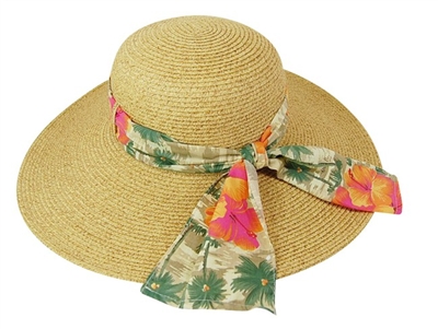 Wide brim retro hawaiian wholesale hat