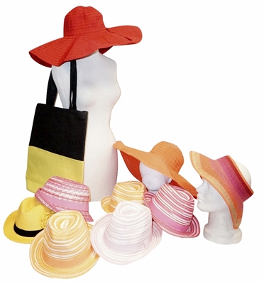 whole bright color summer hats