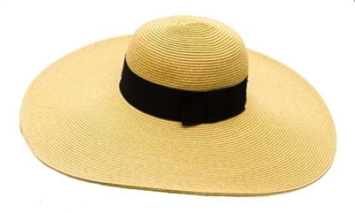 batural straw grograin band blank hats wholesale
