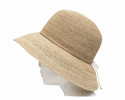 beach rafia lampshade hat for women