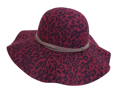 burgundy-wide-brim-hat-wholesale-winter-hats