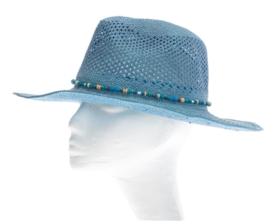 cheap straw cowboy hats wholesale blue beaded