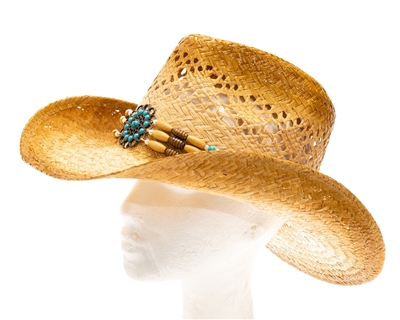 handwoven raffia cowgirl hats wholesale