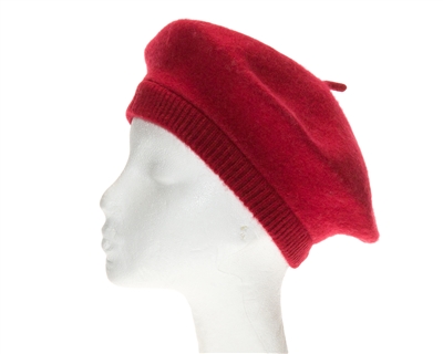 wholesale red berets raspberry color bulk hats