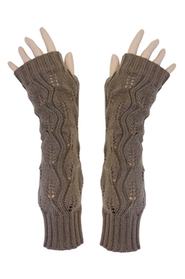 long fingerless gloves