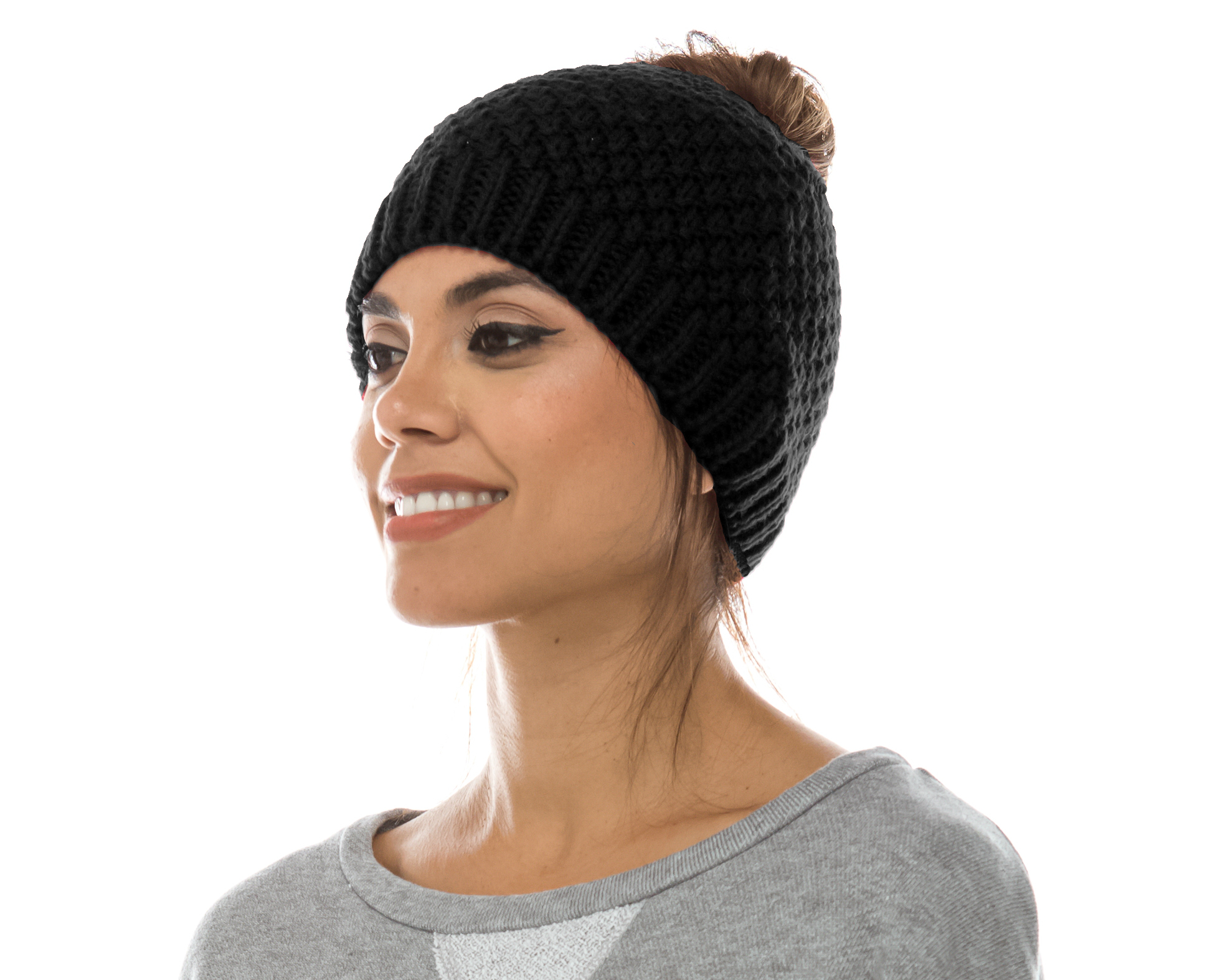 messy bun hats beanies wholesale