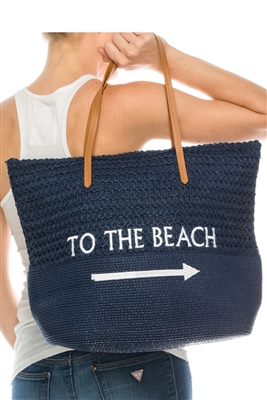 navy nautical beach buy bulk straw bags