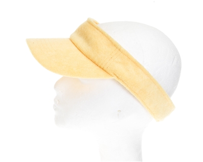 terry cloth golf visors wholesale