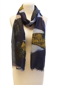 wholesale earth painted shapes scarf