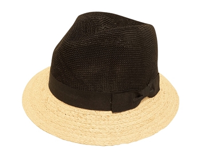 wholesale fedora for women - two toned
