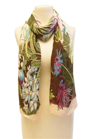 wholesale flamingo tropical print scarf