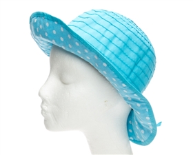 wholesale kids sun hat with dot underbrim