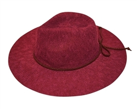 wholesale knit panama hat with braid tie