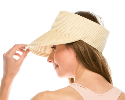 wholesale ladies straw visors USA