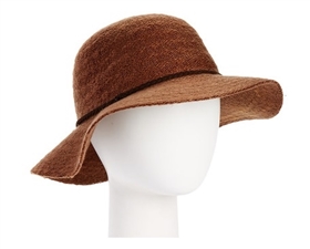 wholesale mohair knit short brim floppy hat