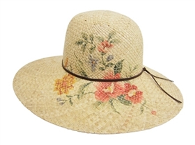 wholesale raffia sun hat flowers