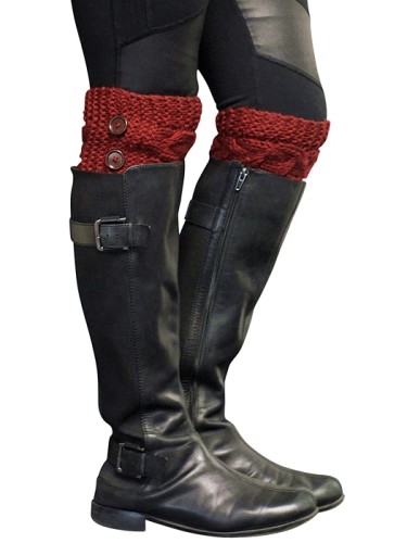 wholesale red boot cuffs womens fall fashion accessories
