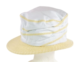 wholesale squiggly straw canvas bucket hat