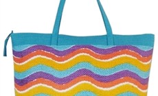 wholesale waves and stripes toyo tote bag