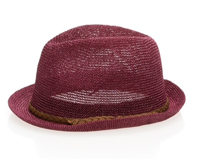 wholesale red fedora hats womens straw summer fedoras