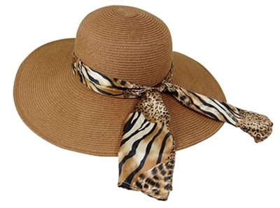 bulk floppy hats wholesale sun hats los angeles leopard print sash